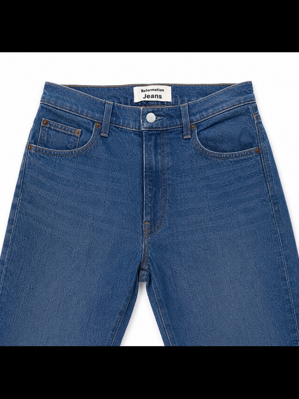 Reformation Women’s Blue Boot-Cut Jeans